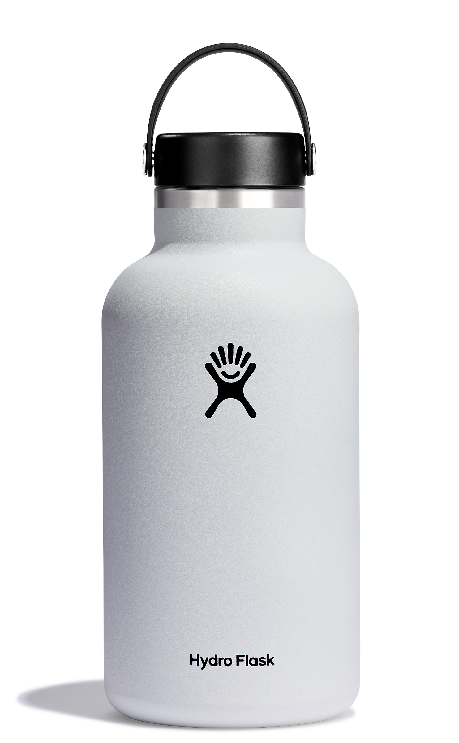 64 OZ Wide Mouth 2.0 Flex Cap White